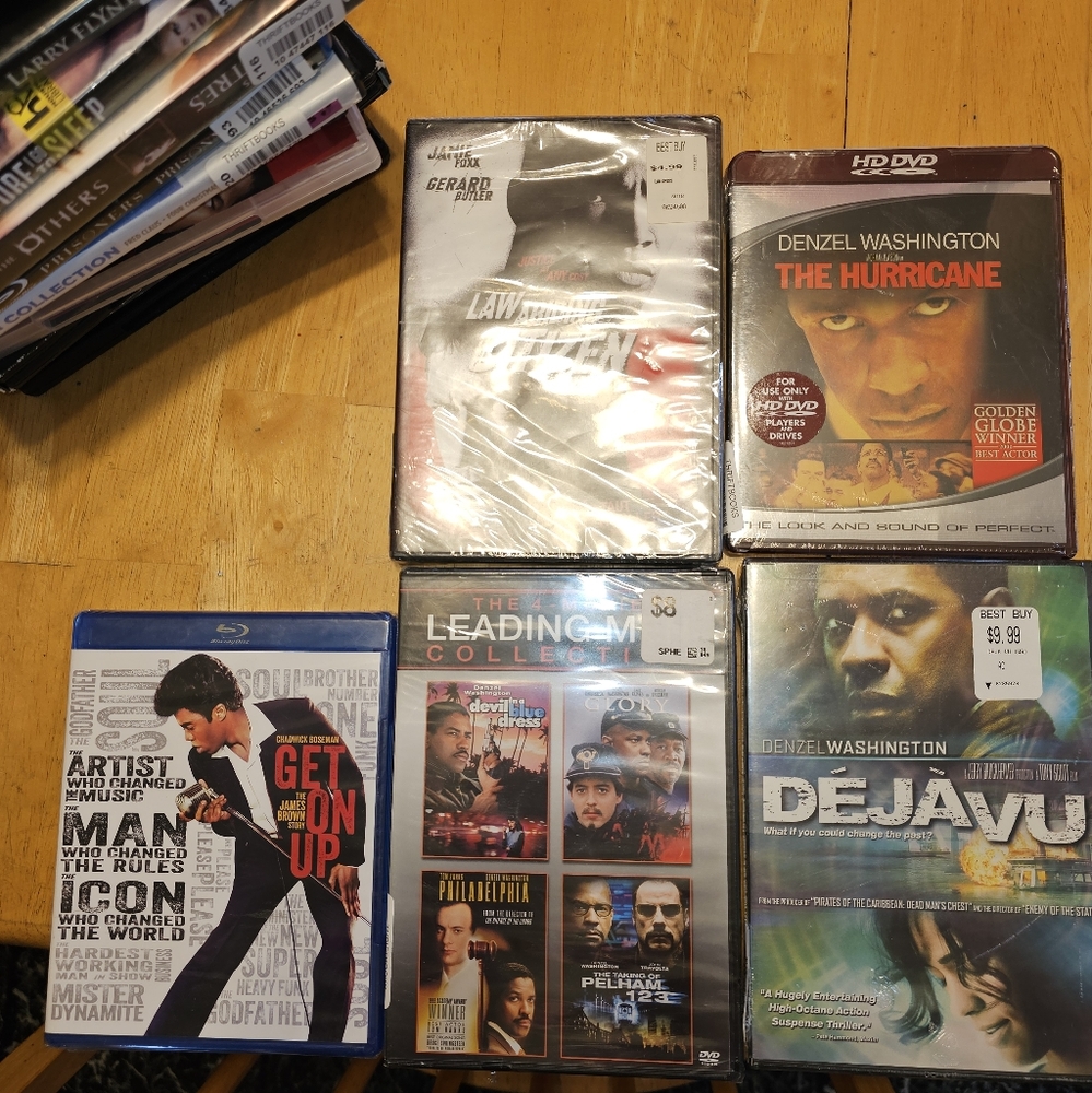 8 Brand new DVDs/Blu Ray Discs